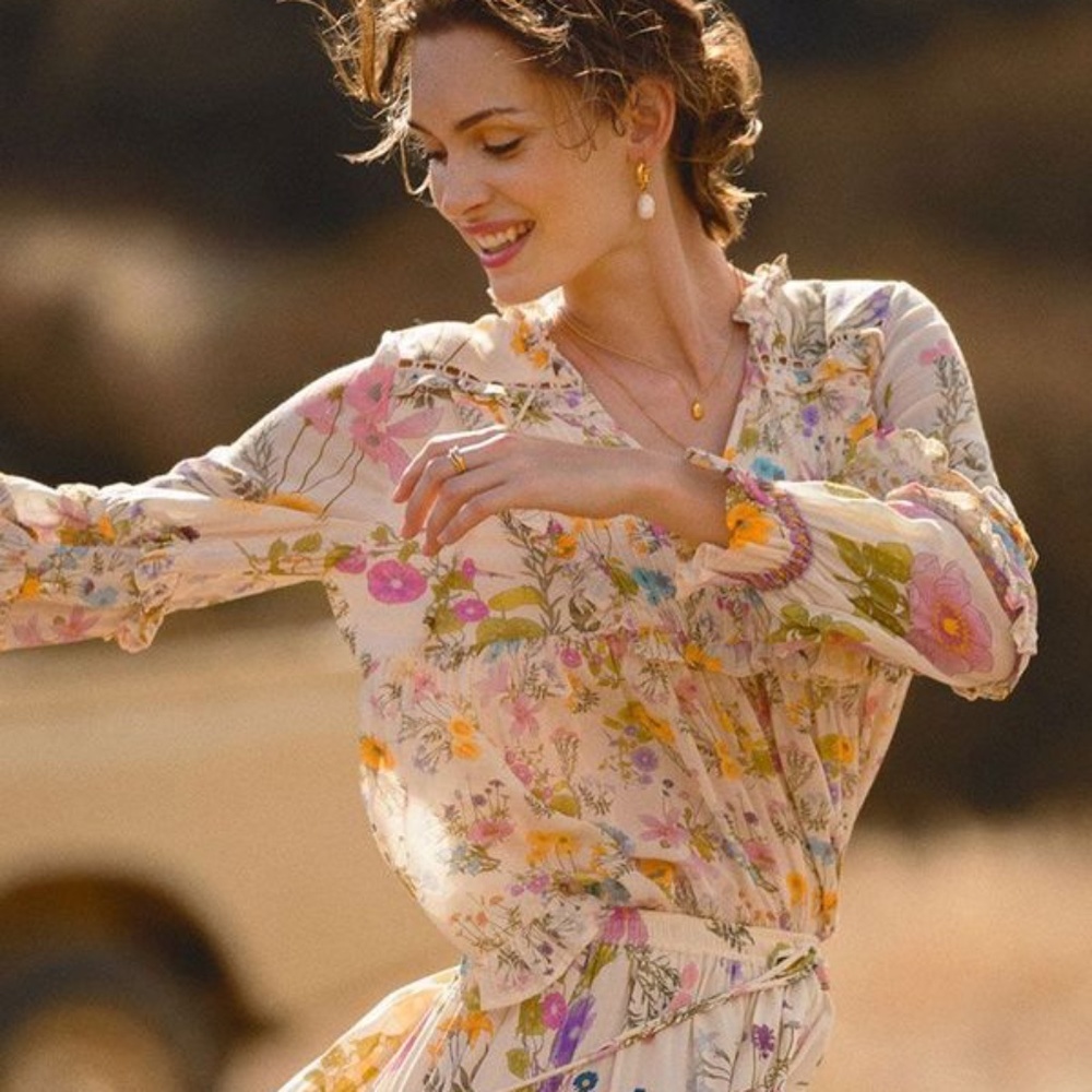 Spell Wild Bloom blouse M NWT